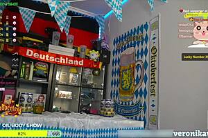 hey babe, check out my huge tits and perfect ass, all oiled up for oktoberfest