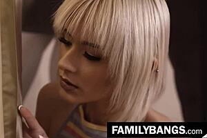 Stepmom and stepdaughter attracted in store, jessie saint rachael cavalli