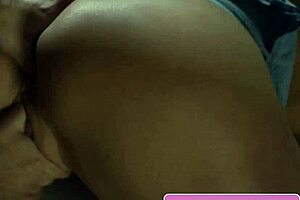 I, serena blair, fucked adira allure anally with a black dildo, feeling so horny