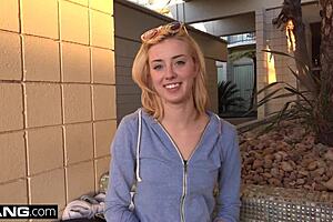 i watched amateur haley reed give our bang producer a sloppy deepthroat blowjob in public