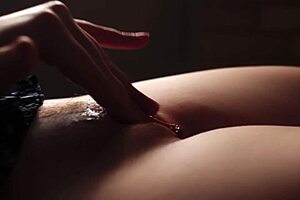 Beautiful Teen Slaps And Caresses Her Tits And Pussy Closeup.