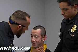 Gay Patrol - Pimp Gets Busted And His Gay Hoes Take Cop Dick For Daddy