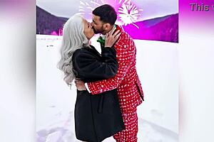 Horny Granny Shows Sexy New Year’s Eve Outfit with Dirty Talk