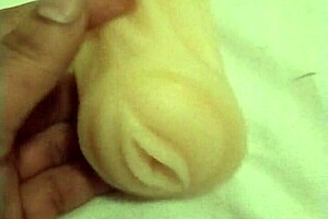 She plays with her artificial pussy in this solo anime scene