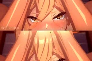 vanilla sex vs futanari cumshots in 2d animation compilation