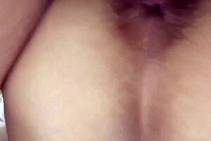 Today's intense cumshot features an Asian wife getting her hairy pussy and ass fucked hard in close-up