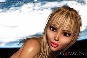 Sex Cyborg Fucks Girl in Space Station