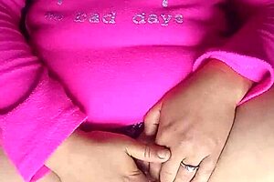 close-up solo squirting with wet shaved pussy