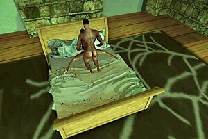 Dinner with the stepsister turns into a blonde threesome with blowjobs and assfucking.