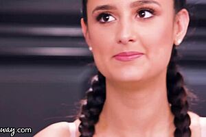 busty milf cougars india summer licking trimmed pussy in threesome