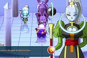 Vados Shows Master Roshi Her Huge Boobs!