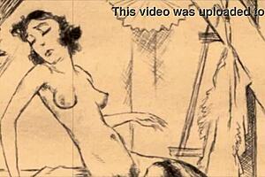 Yo, check these vintage erotic illustrations, so cool! 😎