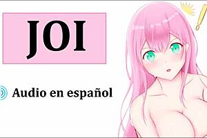 in this hentai cosplay, the teacher leads a group orgy with jerk off instructions in spanish audio.