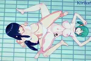 Hikage And Ikaruga Engage In Lesbian Play With Futanari Elements