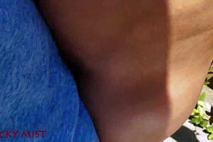 i came in my stepsister's panties in the garden