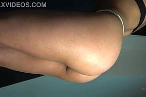 I'm spanking this big ass hard with a whip, making it red