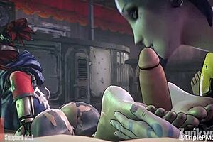 3D Animated Footjob Feet Compilation Hentai SFM Blender