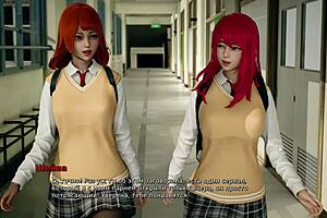 redhead with big tits gets fucked by her bully in this cartoon