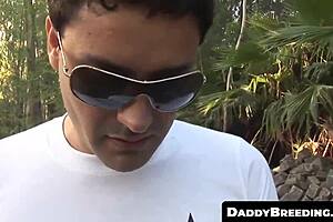 big-dicked old man slams little twink bareback until cumshot