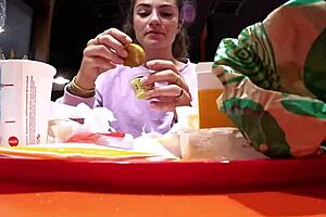 step-bro controls my lovense toy in public play 😜