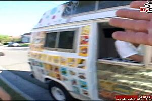 blonde student car fuck