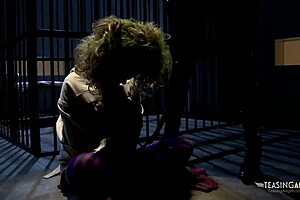 A lucky guy licks and bangs two naughty chicks