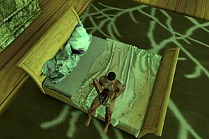 Dinner with the stepsister turns into a blonde threesome with blowjobs and assfucking.