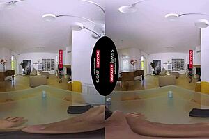 Pizza babe Monika licks and rides in reality.