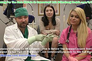 Busty asian mina moon undergoes humiliating gyno exam for university entrance 😏