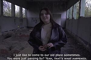 Russian Blowjob At Abandoned Construction Site