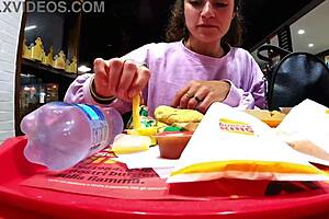 step-bro controls my lovense toy in public play 😜