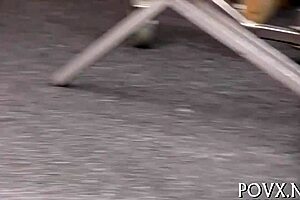 Teddi Rae competes in nasty blowjob and fucking contest with ball licking