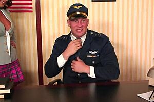 Hey, that bimbo shared cum by kissing another!