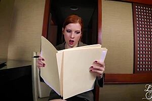 accountant goes wild with lady fyre milf pov