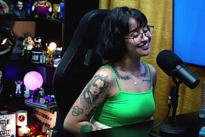 martina oliveira says, 'that cock is huge, i'm so horny' during the interview