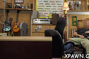 intense fucking in shop with big rod