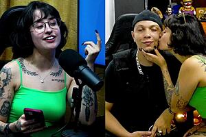 martina oliveira says, 'that cock is huge, i'm so horny' during the interview