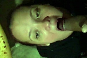 Gagging deepthroat cumshot in eye 1 2