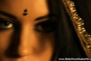 happy brunette dances nude clothes ripped off in oriental setting