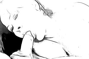 Cartoon Take on Me Blowjob Adventure