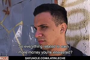 Straight Latino Paid To Ride Big Uncut Dick