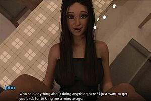 Brunette MILF walks in on John pounding Jamie in steamy 3D hentai