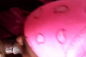 The Big BBW Girl Eagerly Sucks on the Huge Monster Cock