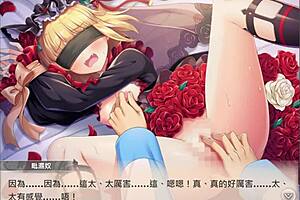 In the anime world, a divine princess performs a rose waltz with Vishnu's essence.