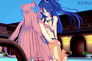 tsubasa kazanari and maria intense futanari sex