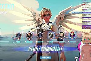 vtuber lewdneko gets spanked playing overwatch part 2