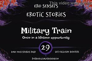military train whispers erotic secrets for women's pleasure