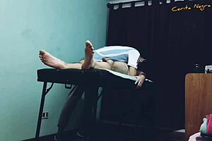 Oiled gay massage with cock sucking and happy ending part 2