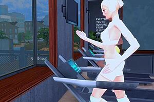 Lesbian Characters Engage In Gym Activities - Sims Anime Hentai Preview