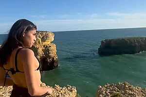 milf moans loudly in public blowjob and outdoor sex